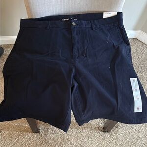 Old Navy Blue Flat Front Shorts Casual Style